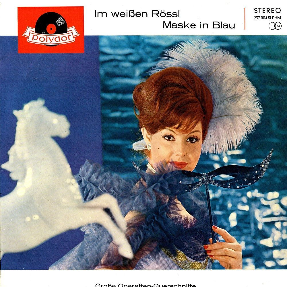 grosse operetten-querschnitte - im weissen rossl maske in blau