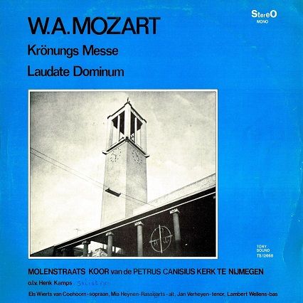 molenstratts koor van de petrus canisius kerk te nijmegen - w.a. mozart