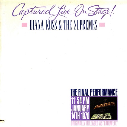 diana ross & the supremes - captured live on stage (front)